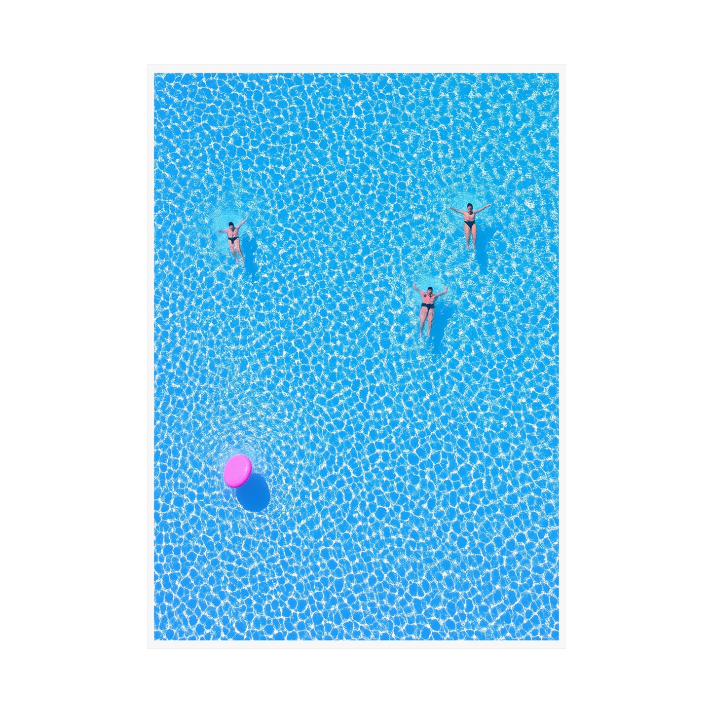 Minimalist Poolside Poster | Summer Vibes Tropical Wall Art Print