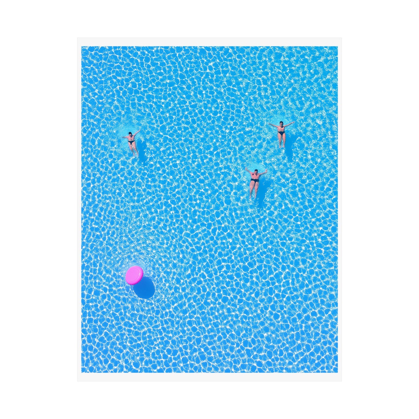 Minimalist Poolside Poster | Summer Vibes Tropical Wall Art Print