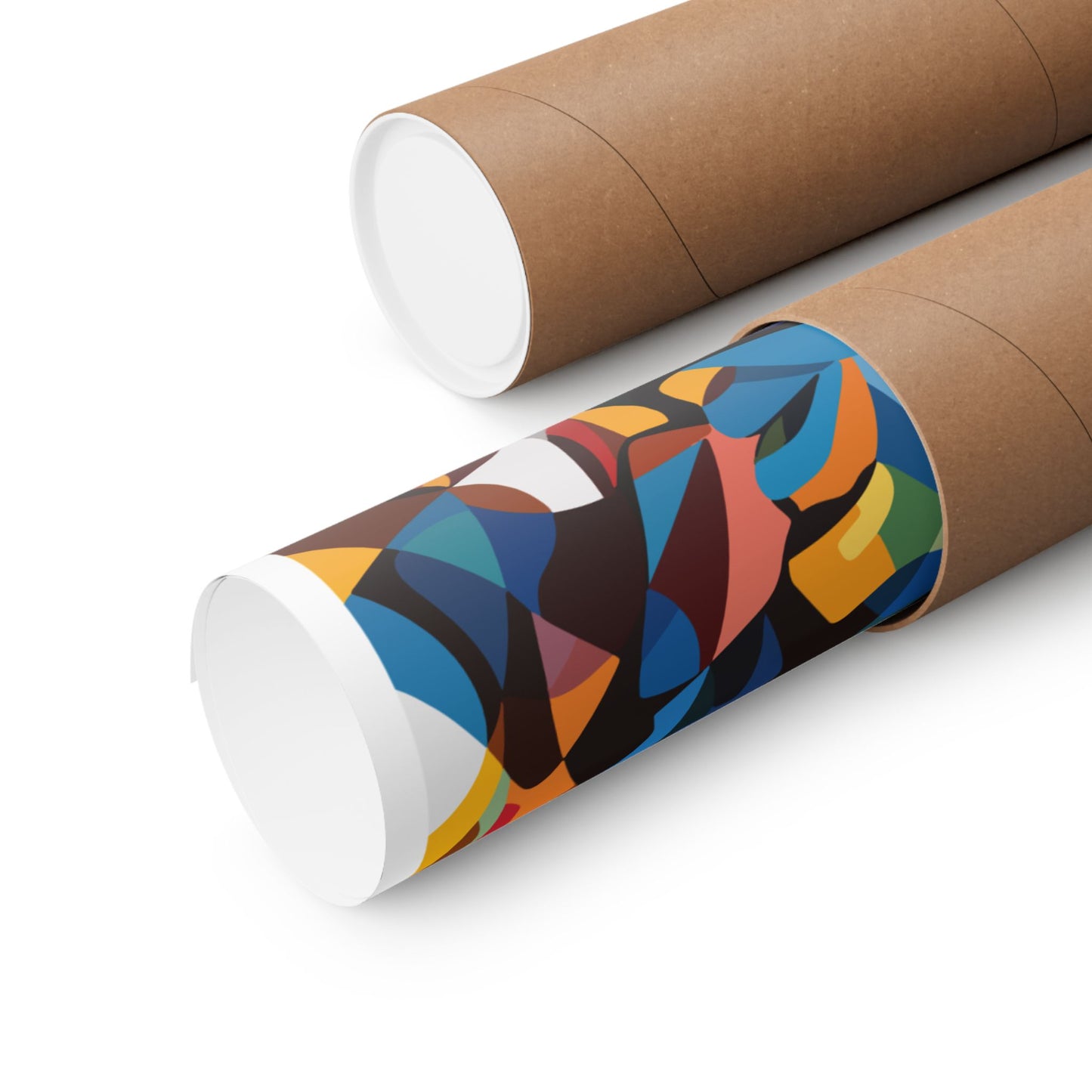 Abstract Faces Poster | African American Men in Cubist Style Wall Art