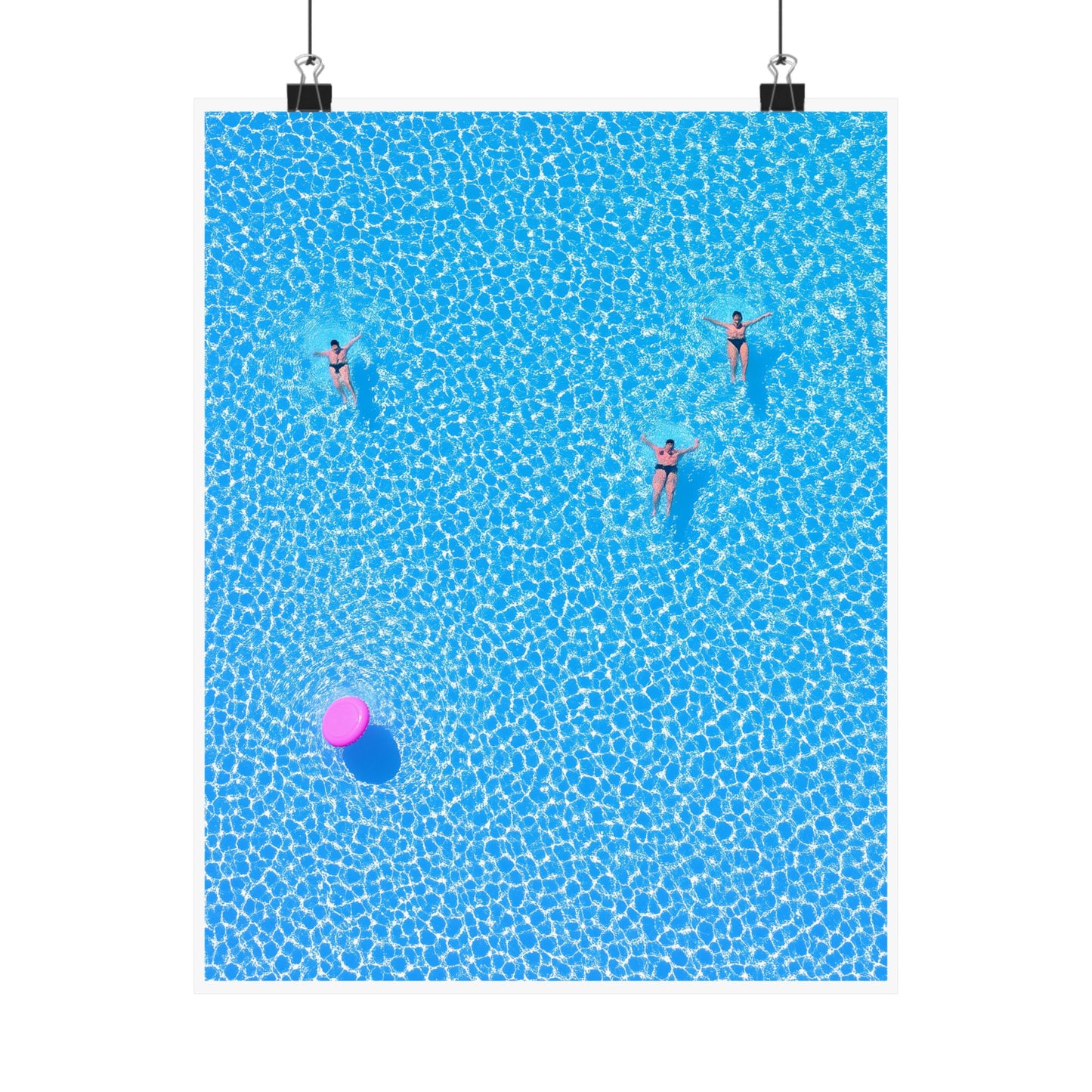 Minimalist Poolside Poster | Summer Vibes Tropical Wall Art Print