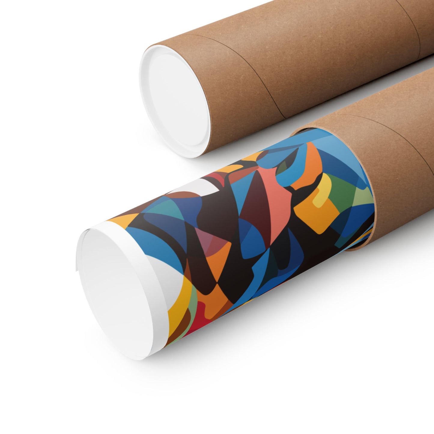 Abstract Faces Poster | African American Men in Cubist Style Wall Art