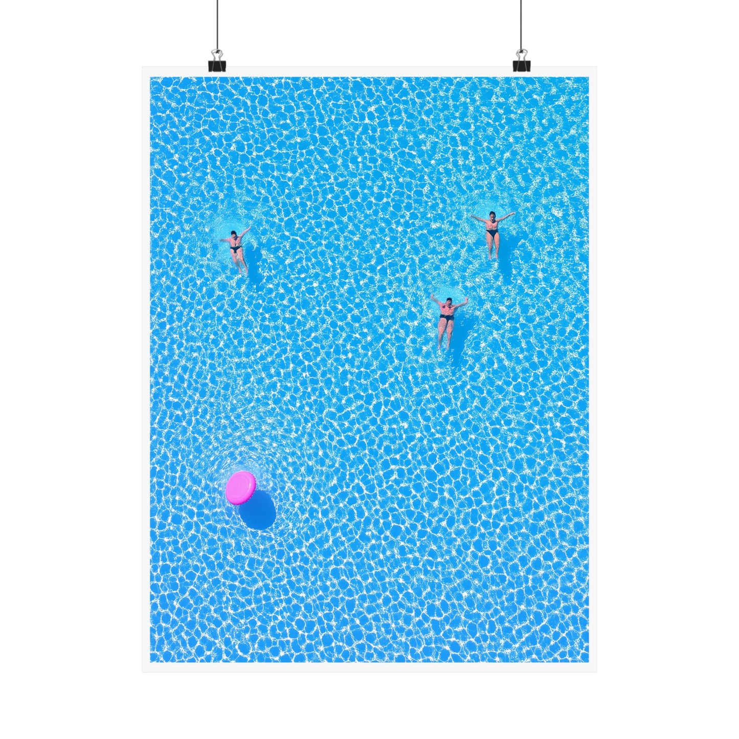 Minimalist Poolside Poster | Summer Vibes Tropical Wall Art Print