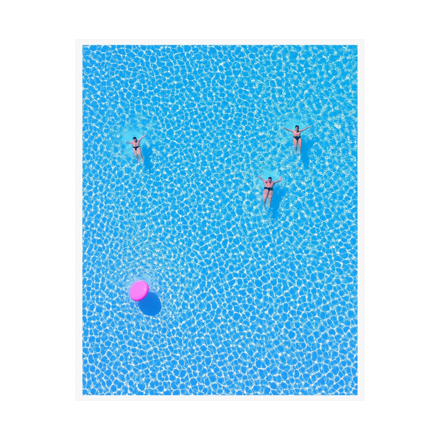 Minimalist Poolside Poster | Summer Vibes Tropical Wall Art Print
