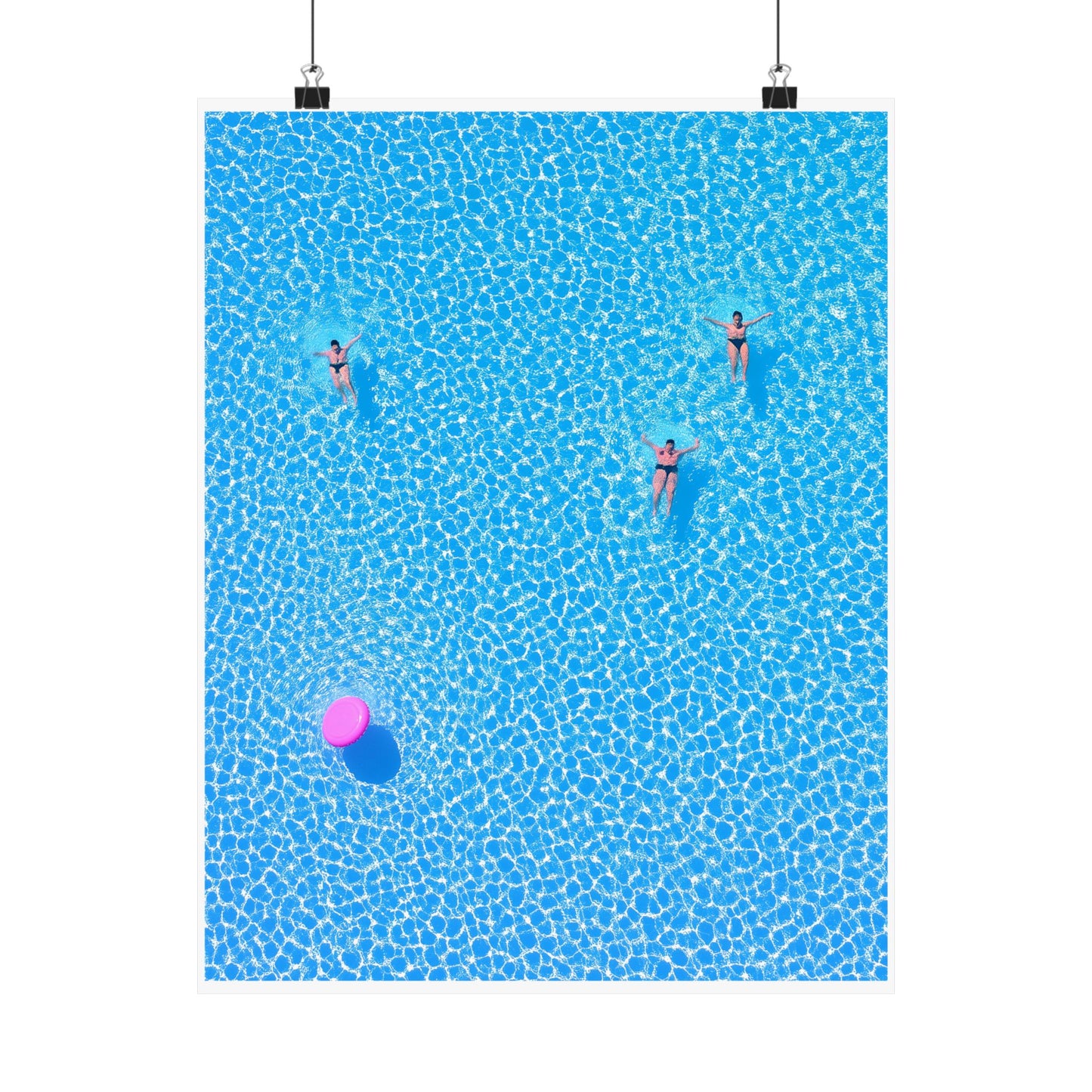 Minimalist Poolside Poster | Summer Vibes Tropical Wall Art Print