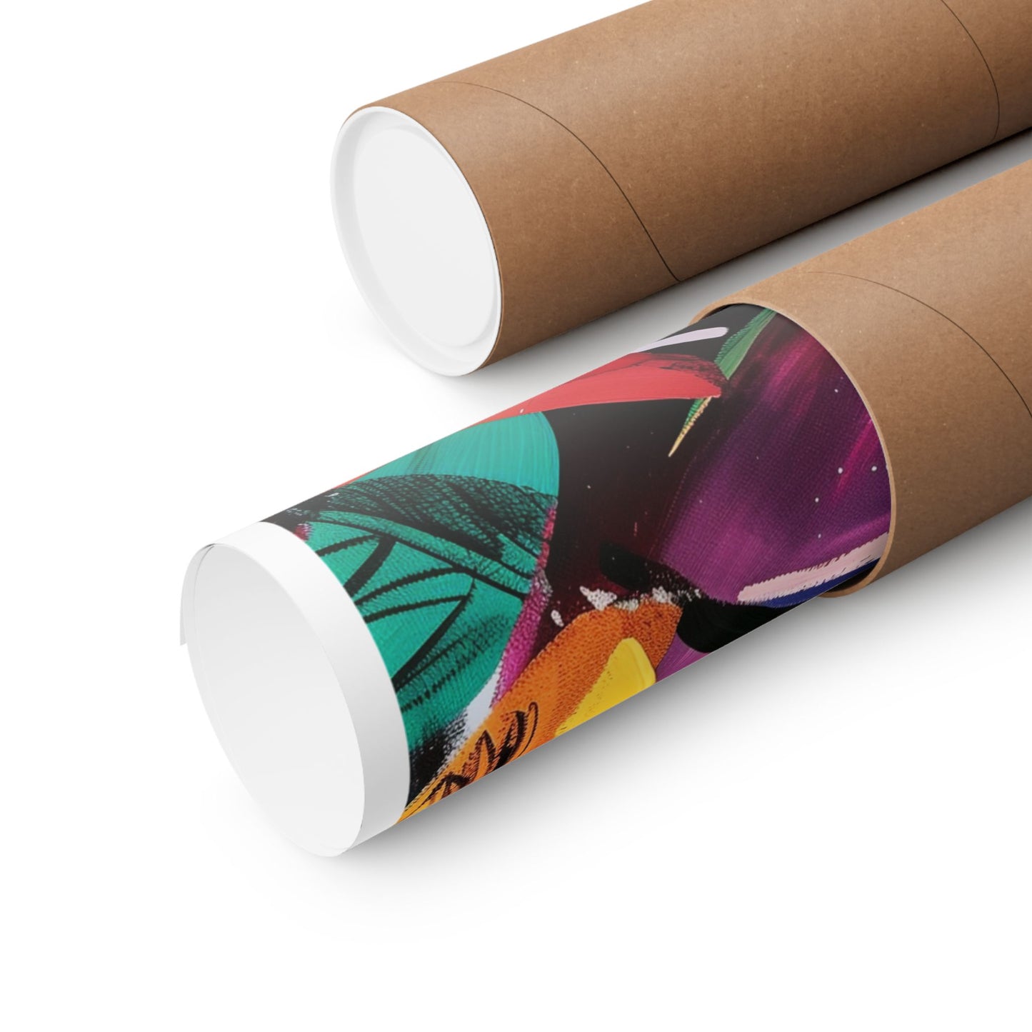 Dynamic Brushstroke Abstract Poster | Expressionist Color Splash Wall Art