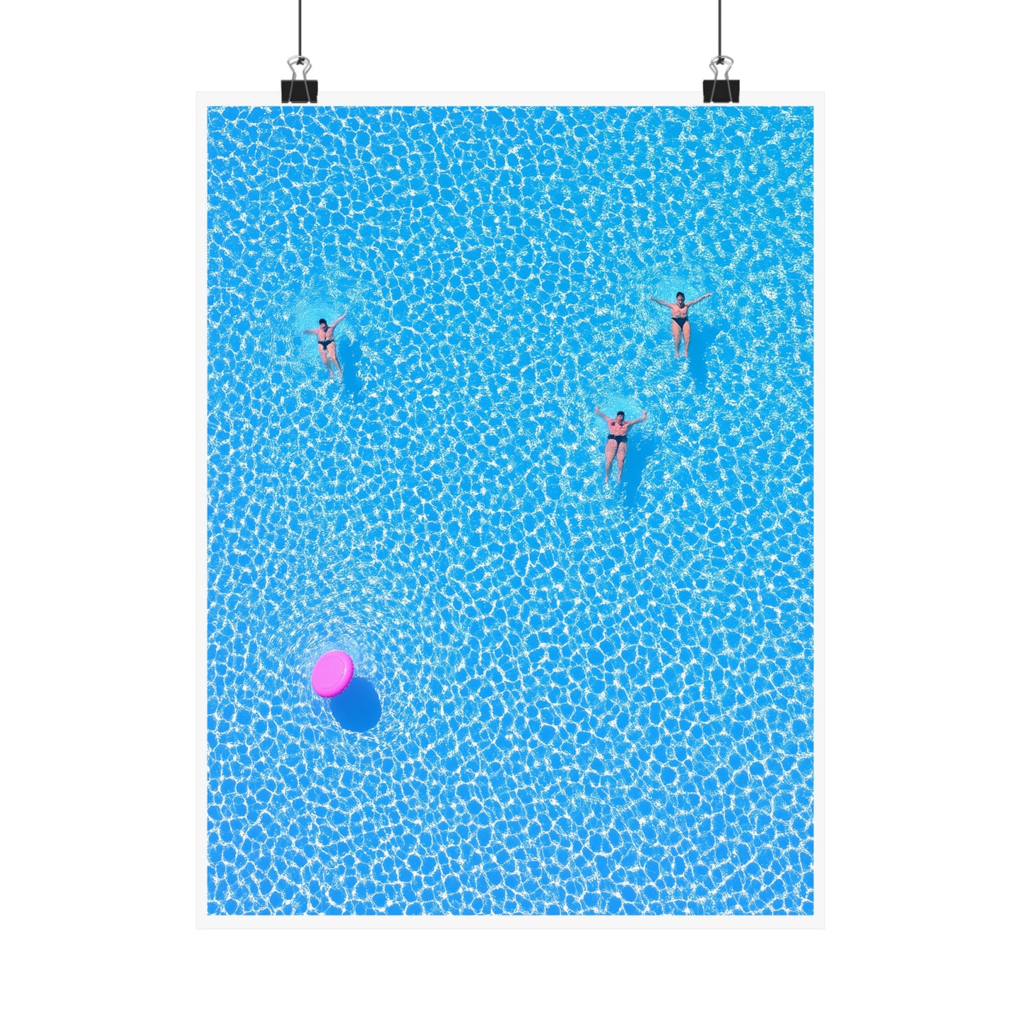 Minimalist Poolside Poster | Summer Vibes Tropical Wall Art Print