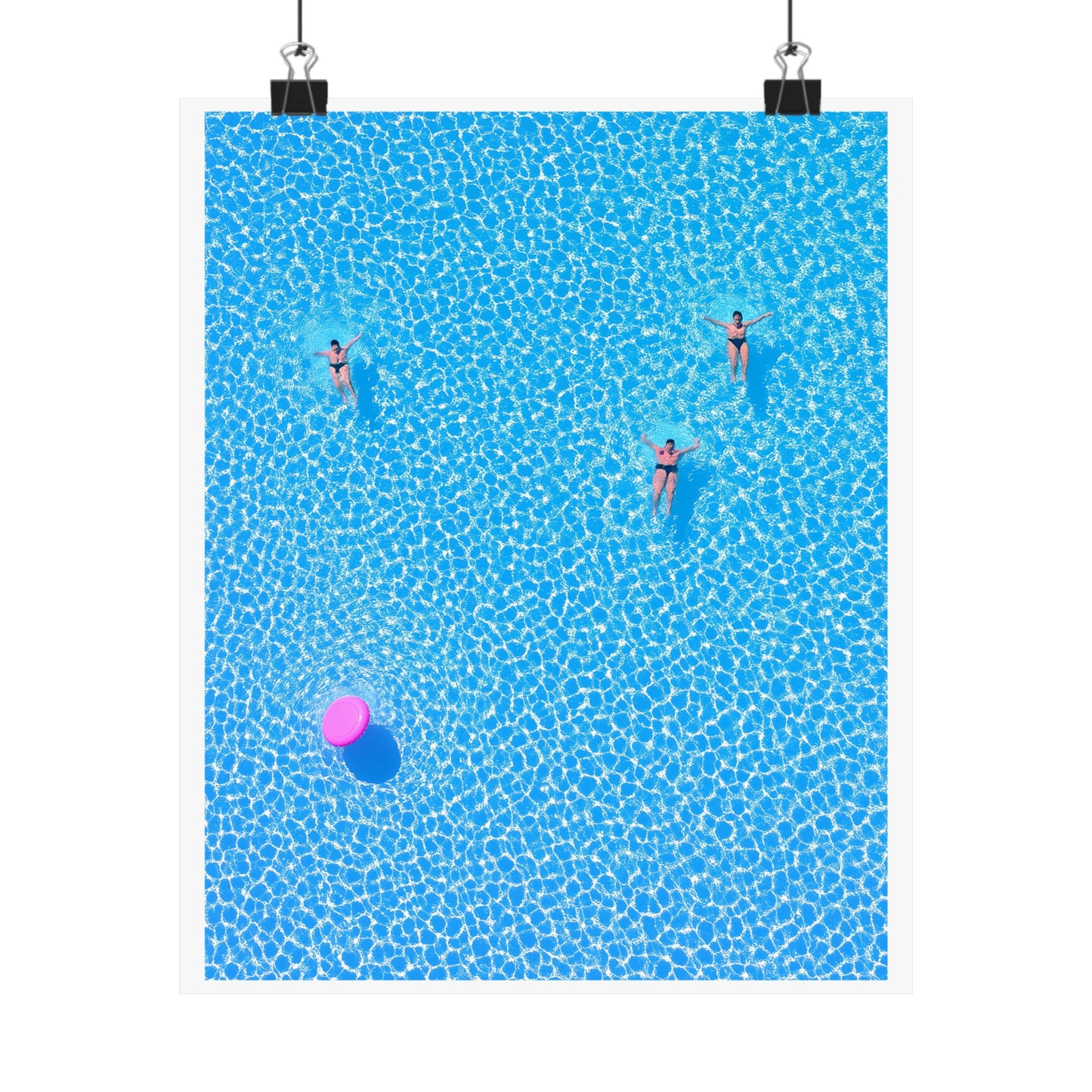 Minimalist Poolside Poster | Summer Vibes Tropical Wall Art Print