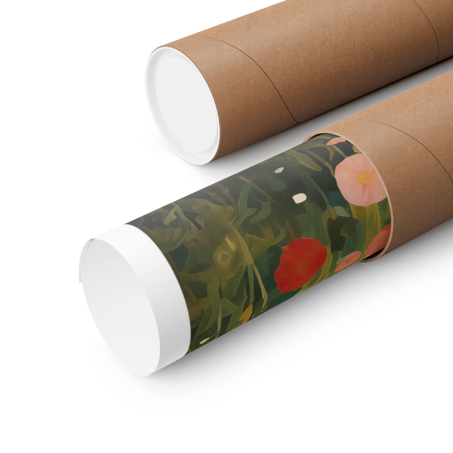 Gustav Klimt Garden Cat Poster | Black Cat Floral Art Print