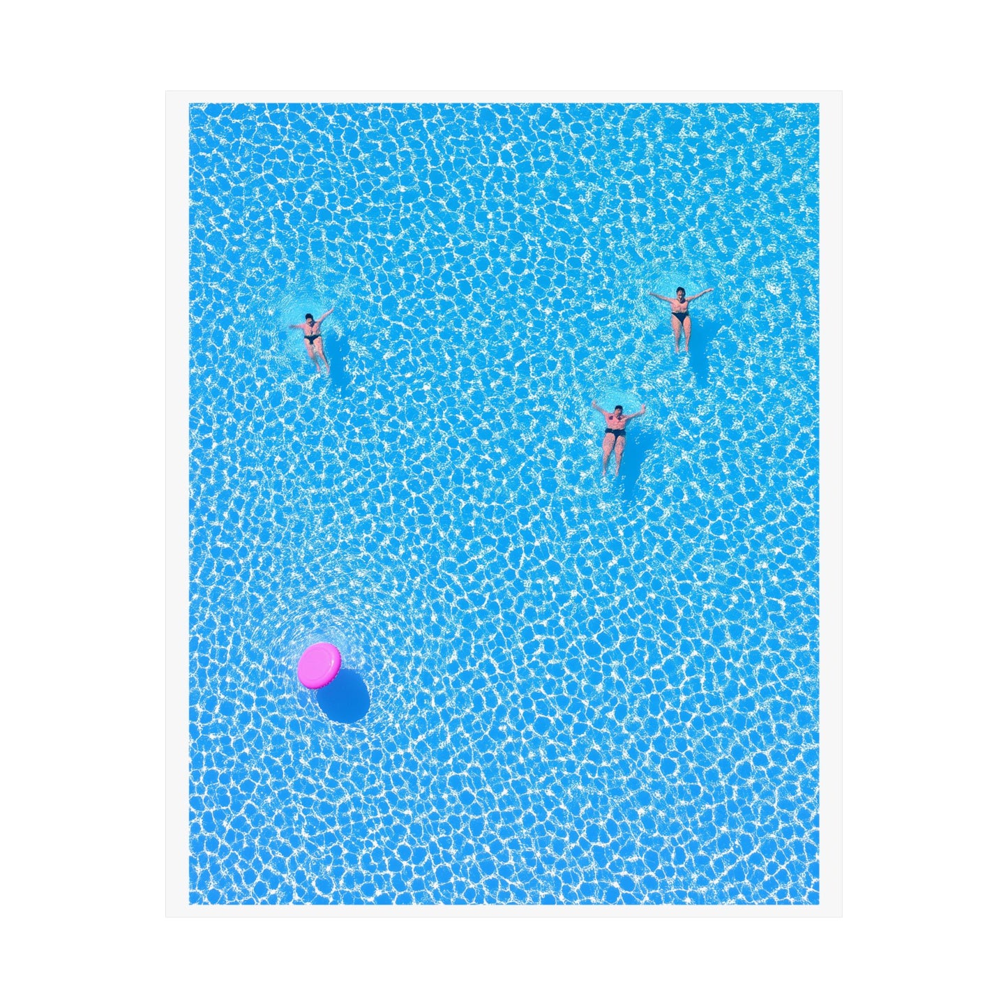 Minimalist Poolside Poster | Summer Vibes Tropical Wall Art Print