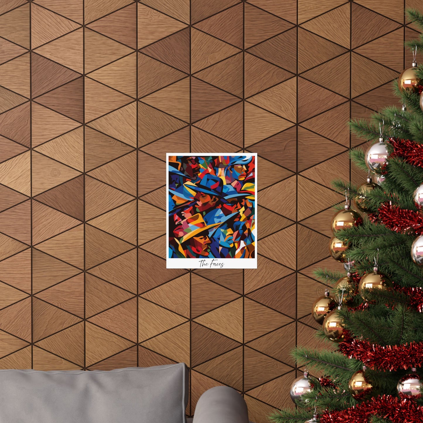 Abstract Faces Poster | African American Men in Cubist Style Wall Art