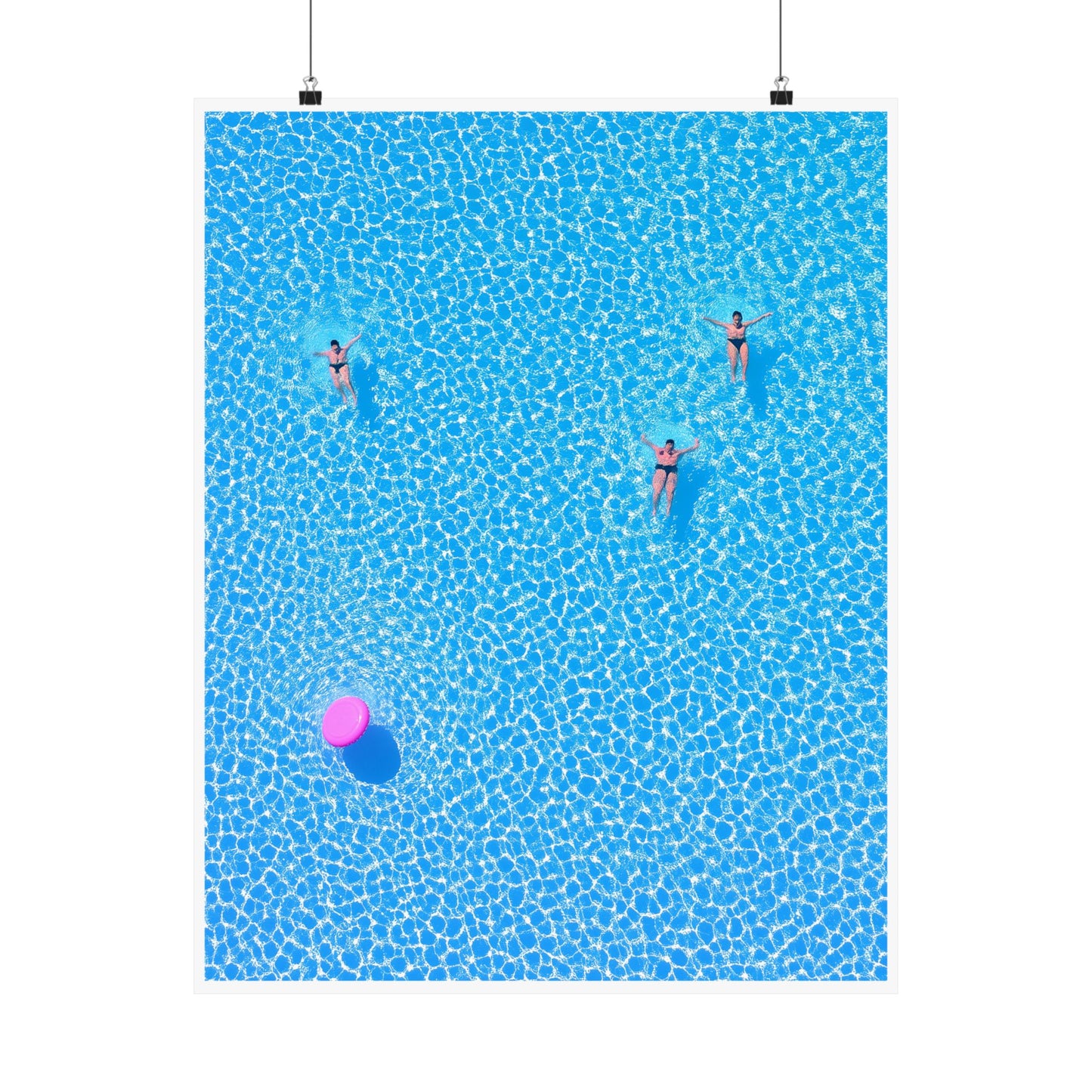 Minimalist Poolside Poster | Summer Vibes Tropical Wall Art Print
