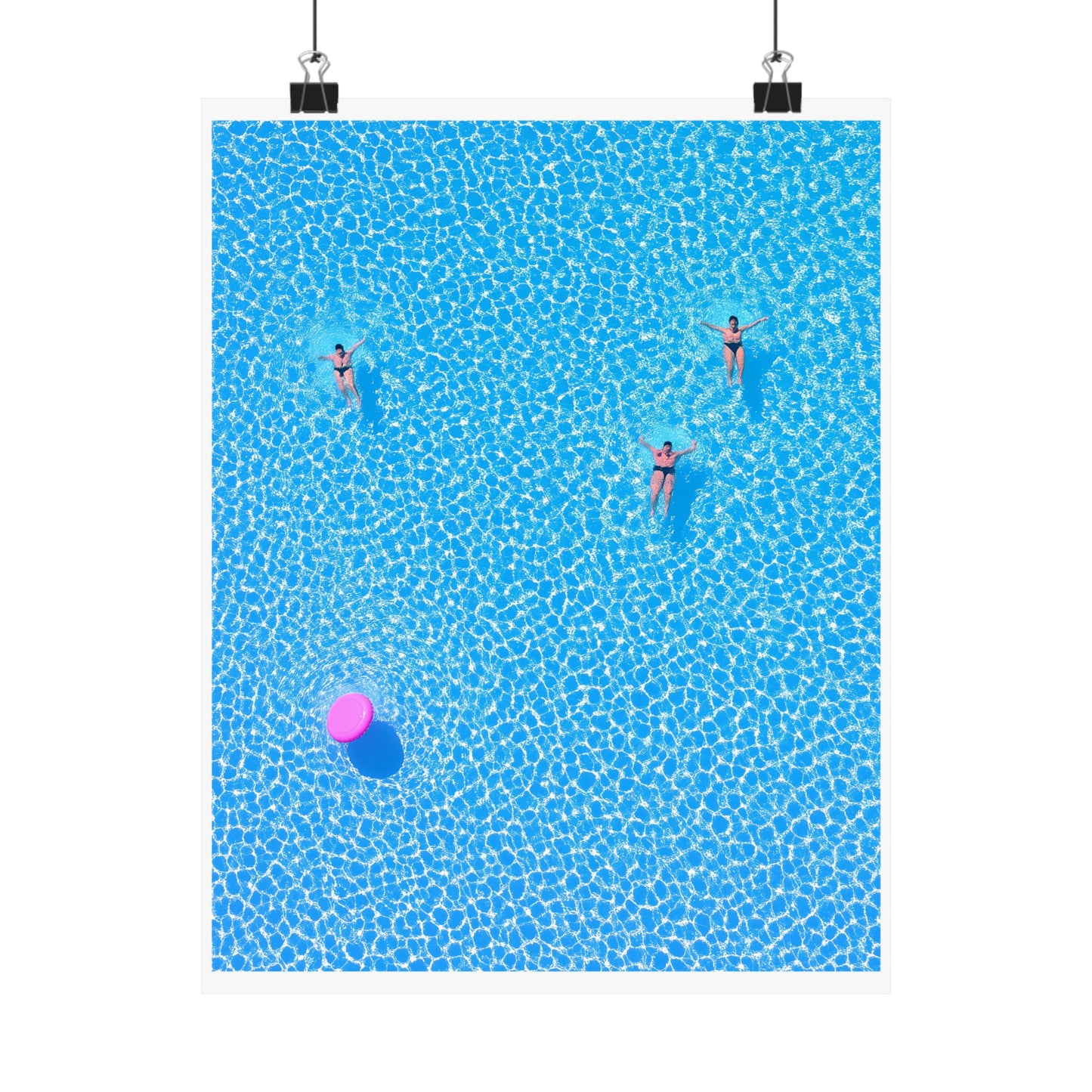 Minimalist Poolside Poster | Summer Vibes Tropical Wall Art Print