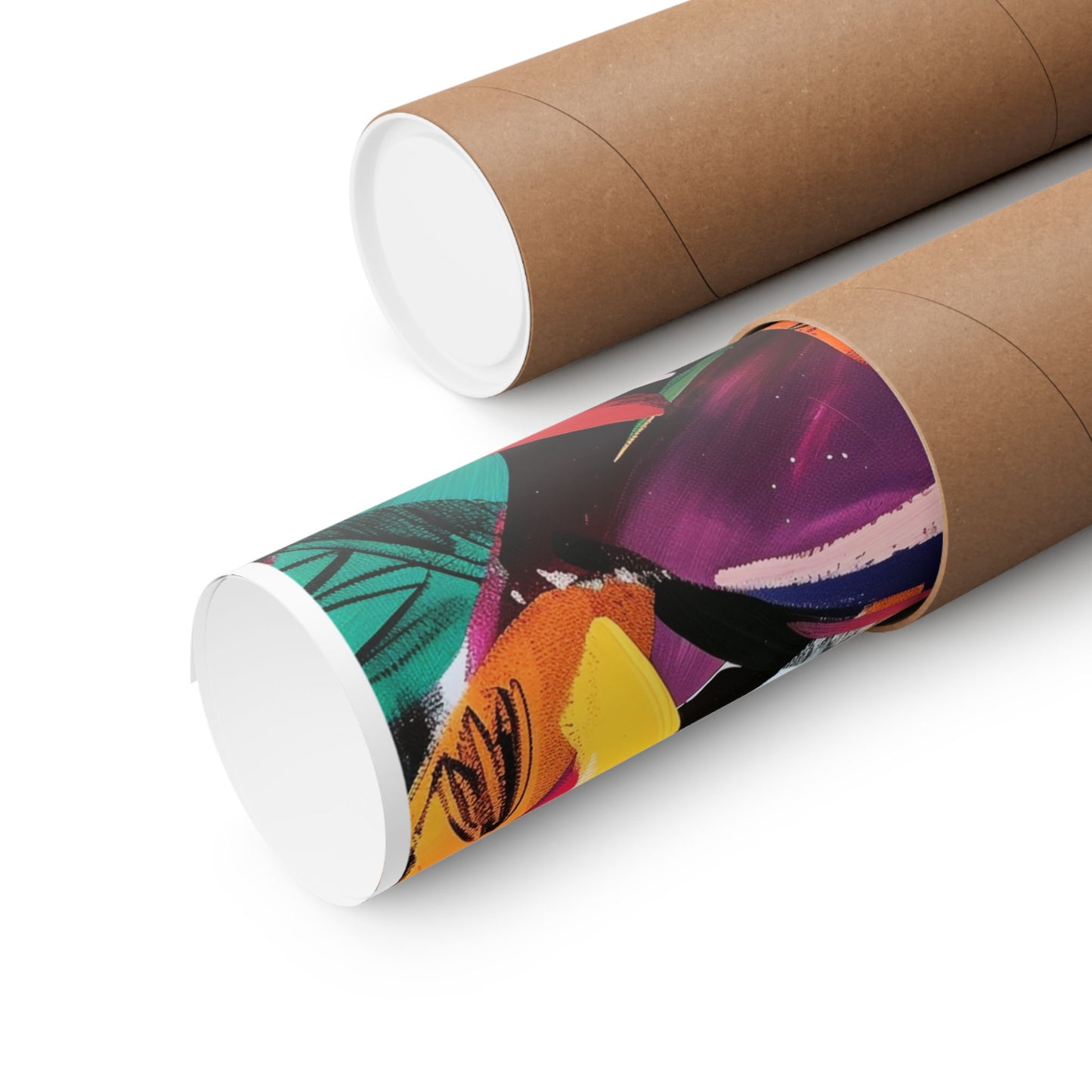 Dynamic Brushstroke Abstract Poster | Expressionist Color Splash Wall Art
