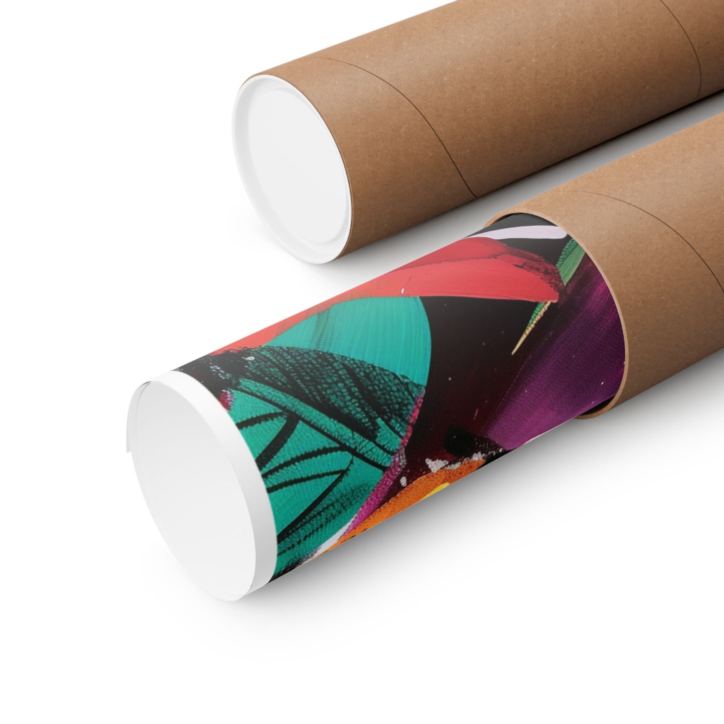Dynamic Brushstroke Abstract Poster | Expressionist Color Splash Wall Art