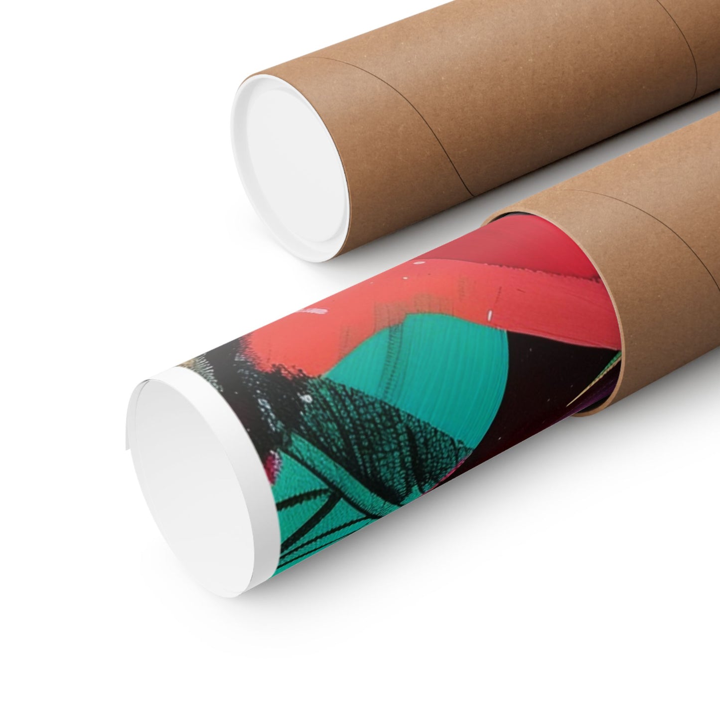 Dynamic Brushstroke Abstract Poster | Expressionist Color Splash Wall Art