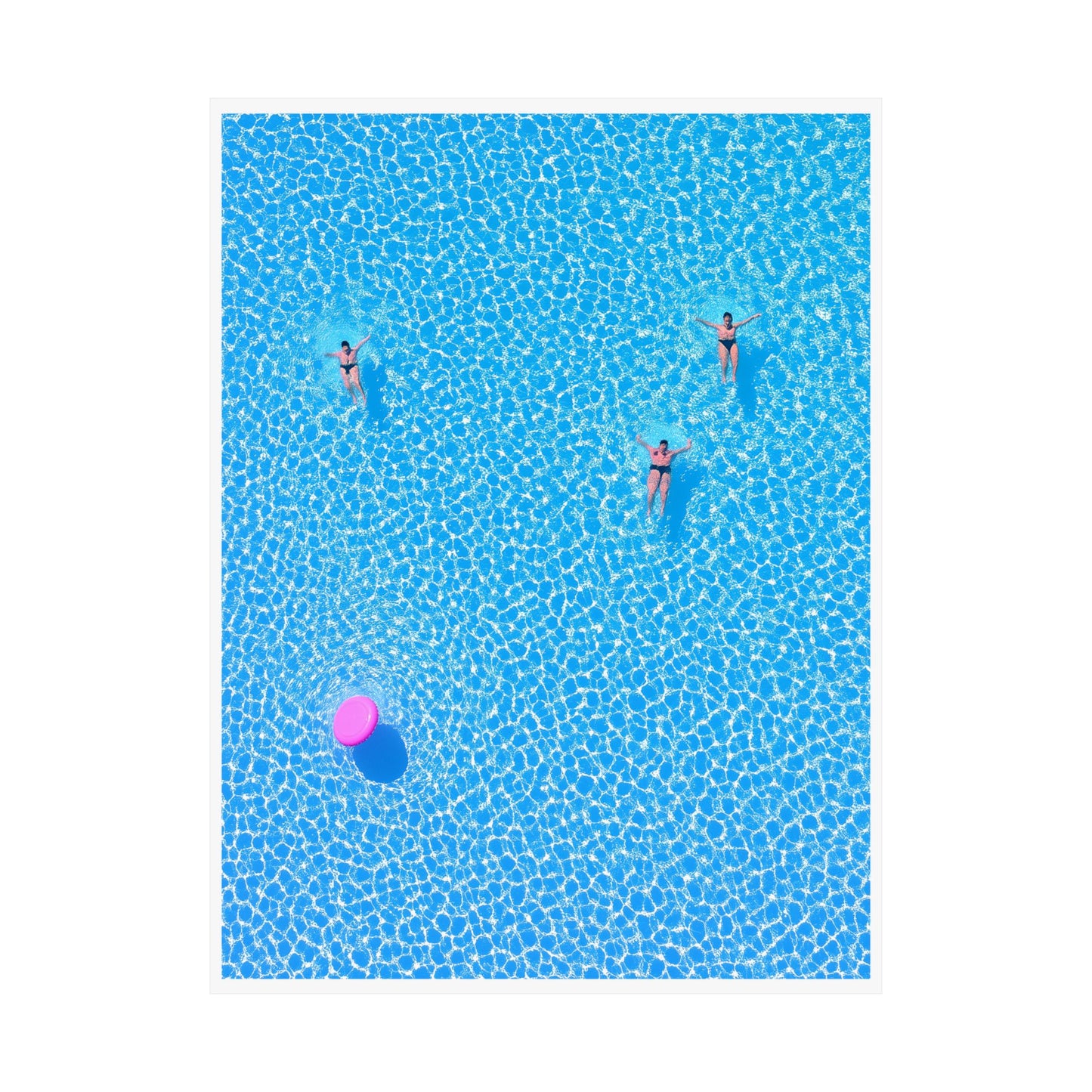 Minimalist Poolside Poster | Summer Vibes Tropical Wall Art Print