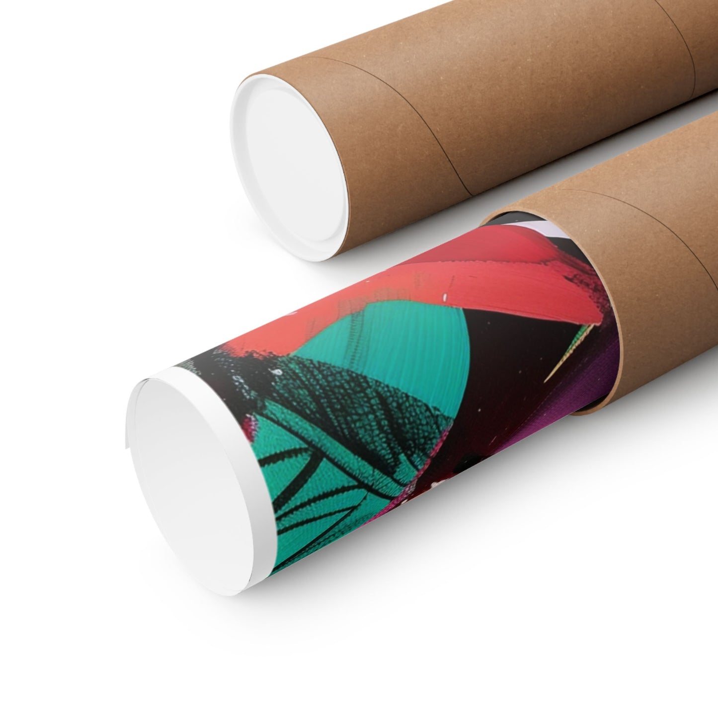 Dynamic Brushstroke Abstract Poster | Expressionist Color Splash Wall Art