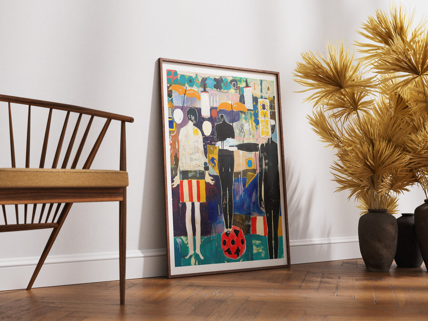 Afrocentric Abstract Expressionism Poster | Contemporary African American Wall Art