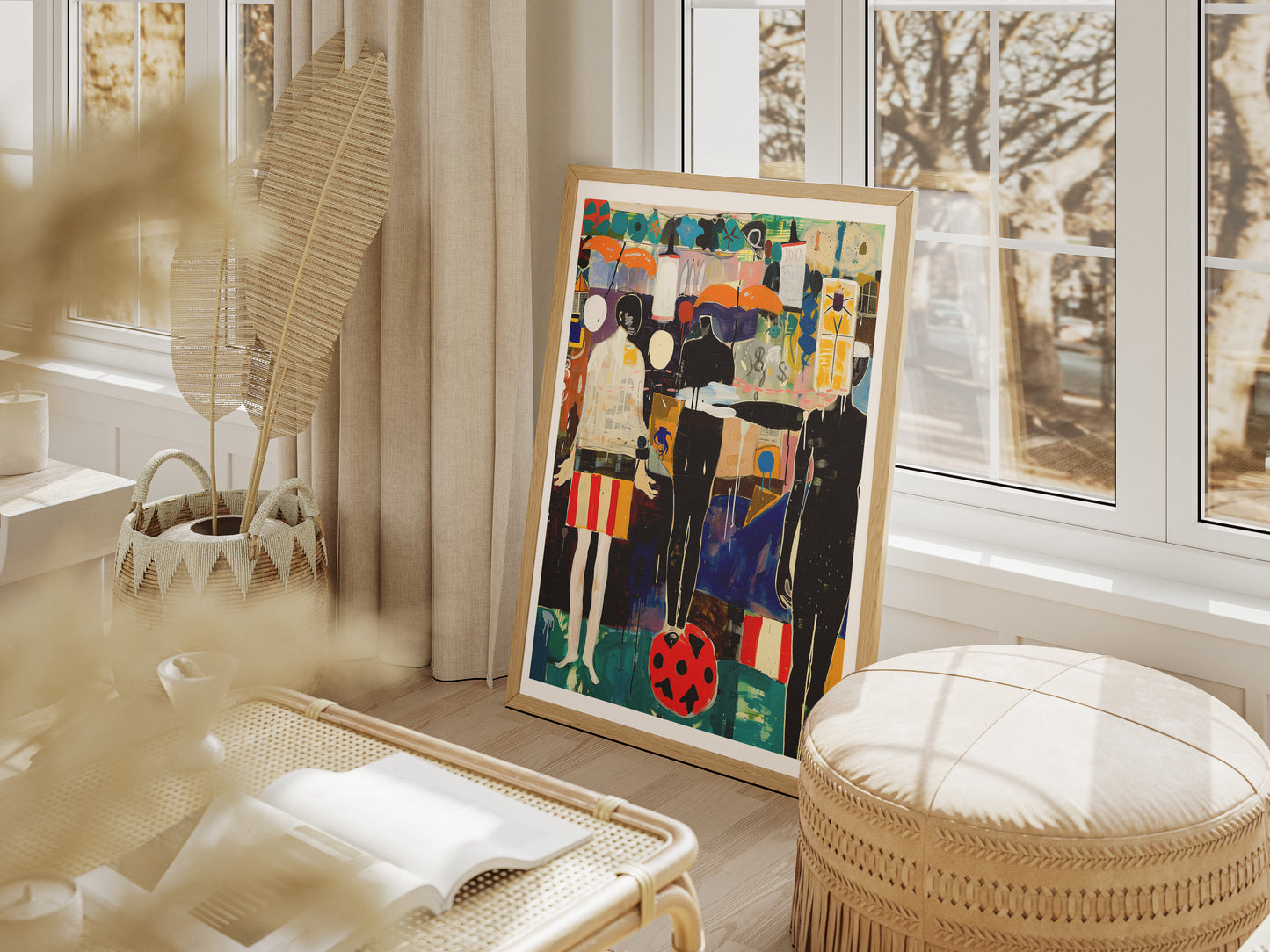 Afrocentric Abstract Expressionism Poster | Contemporary African American Wall Art
