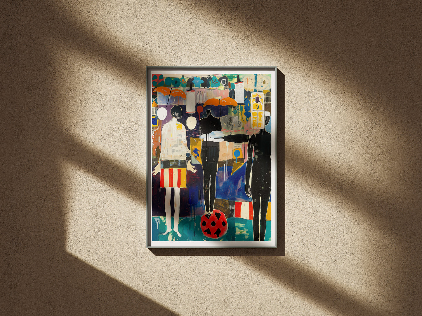 Afrocentric Abstract Expressionism Poster | Contemporary African American Wall Art