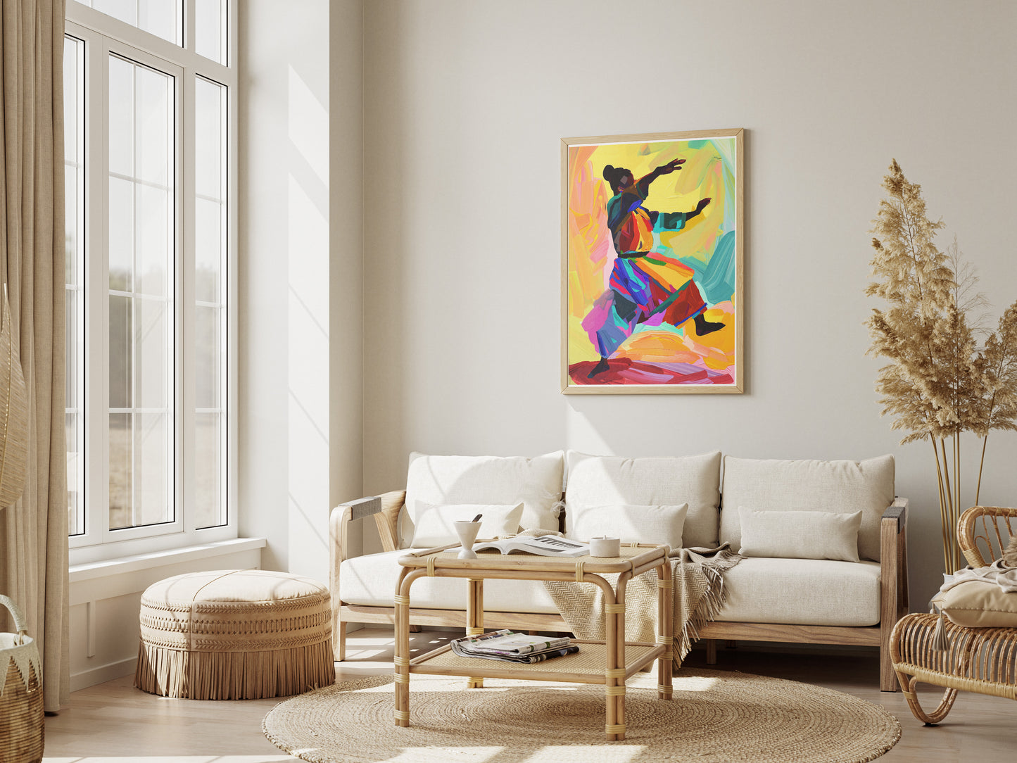 African American Woman Dance Poster | Abstract Expressionist Wall Art