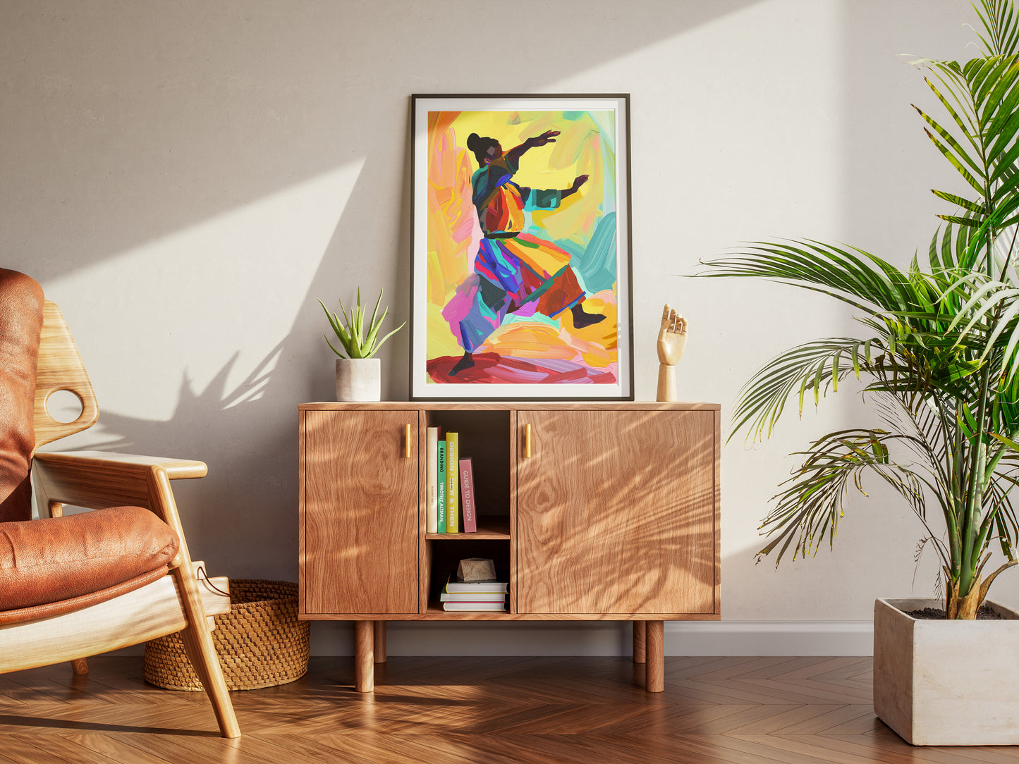 African American Woman Dance Poster | Abstract Expressionist Wall Art