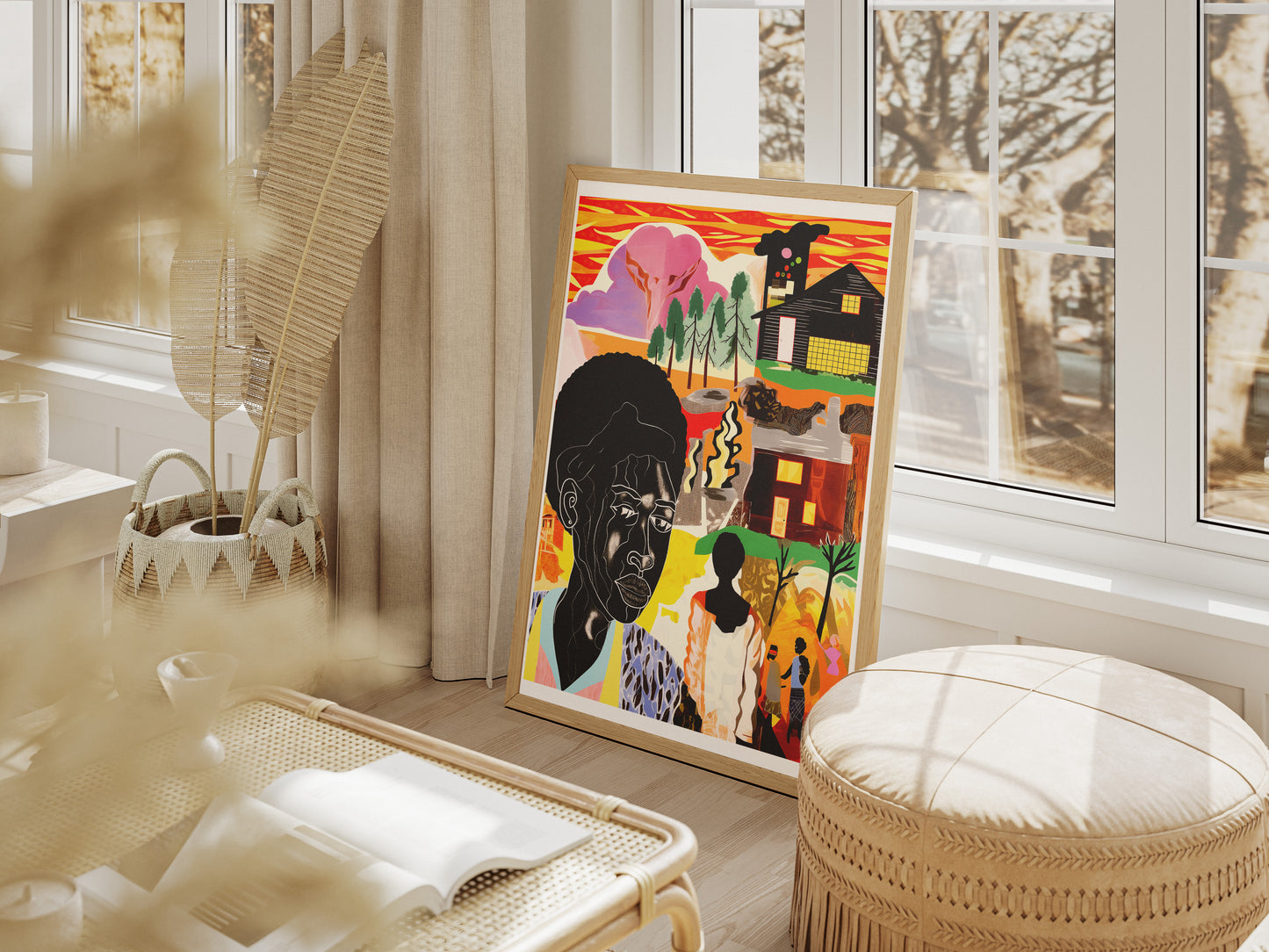 Afrofuturist Storytelling Poster | Bold African American Collage Wall Art