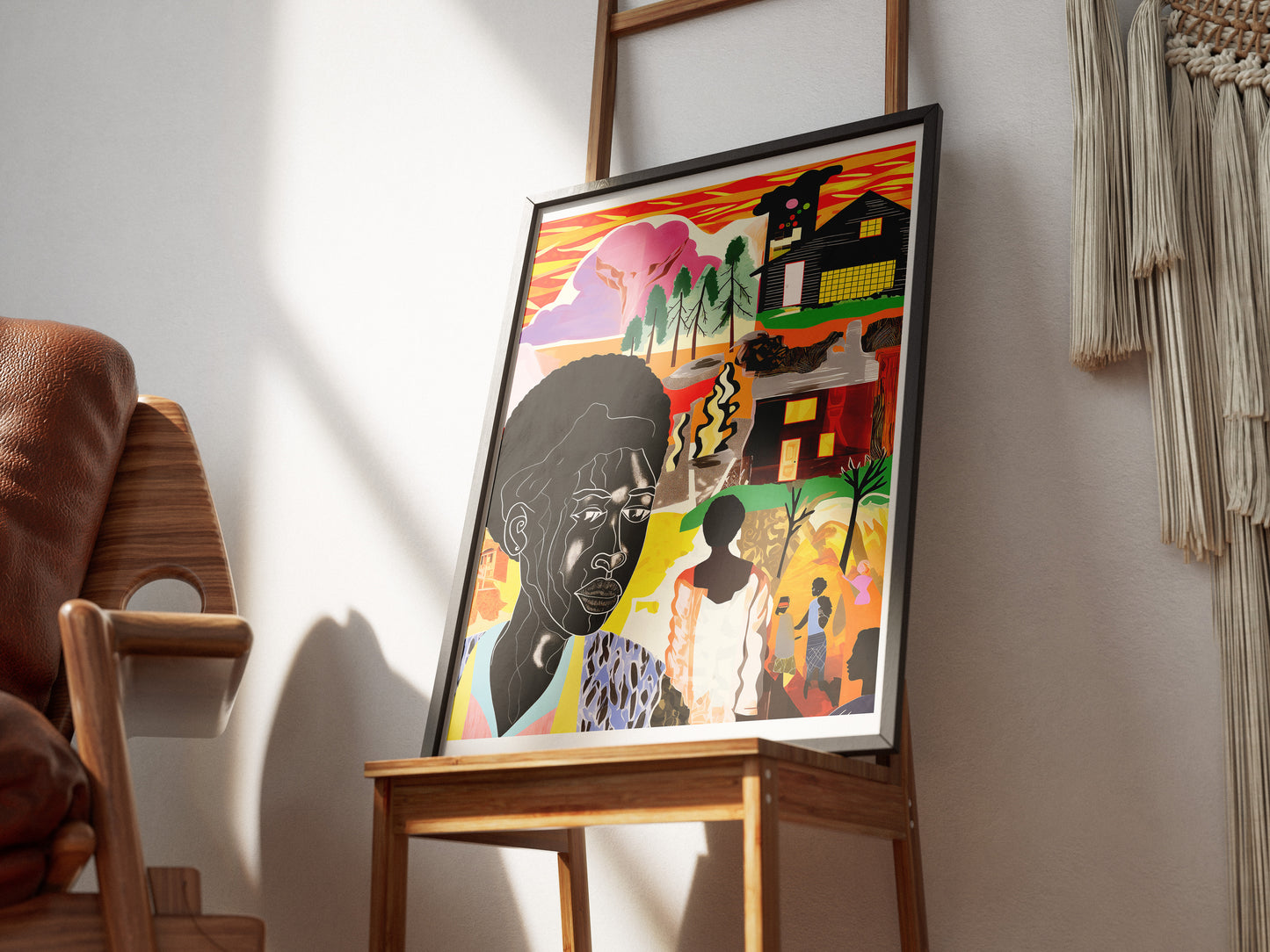 Afrofuturist Storytelling Poster | Bold African American Collage Wall Art