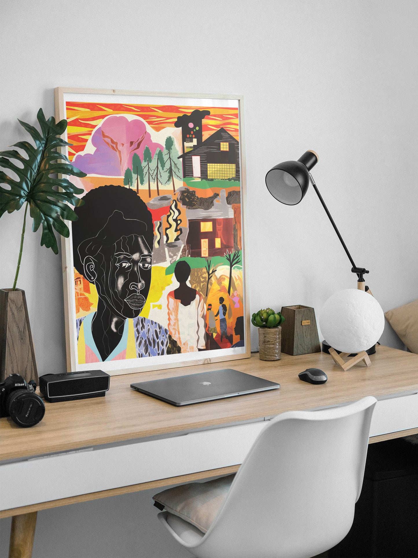Afrofuturist Storytelling Poster | Bold African American Collage Wall Art