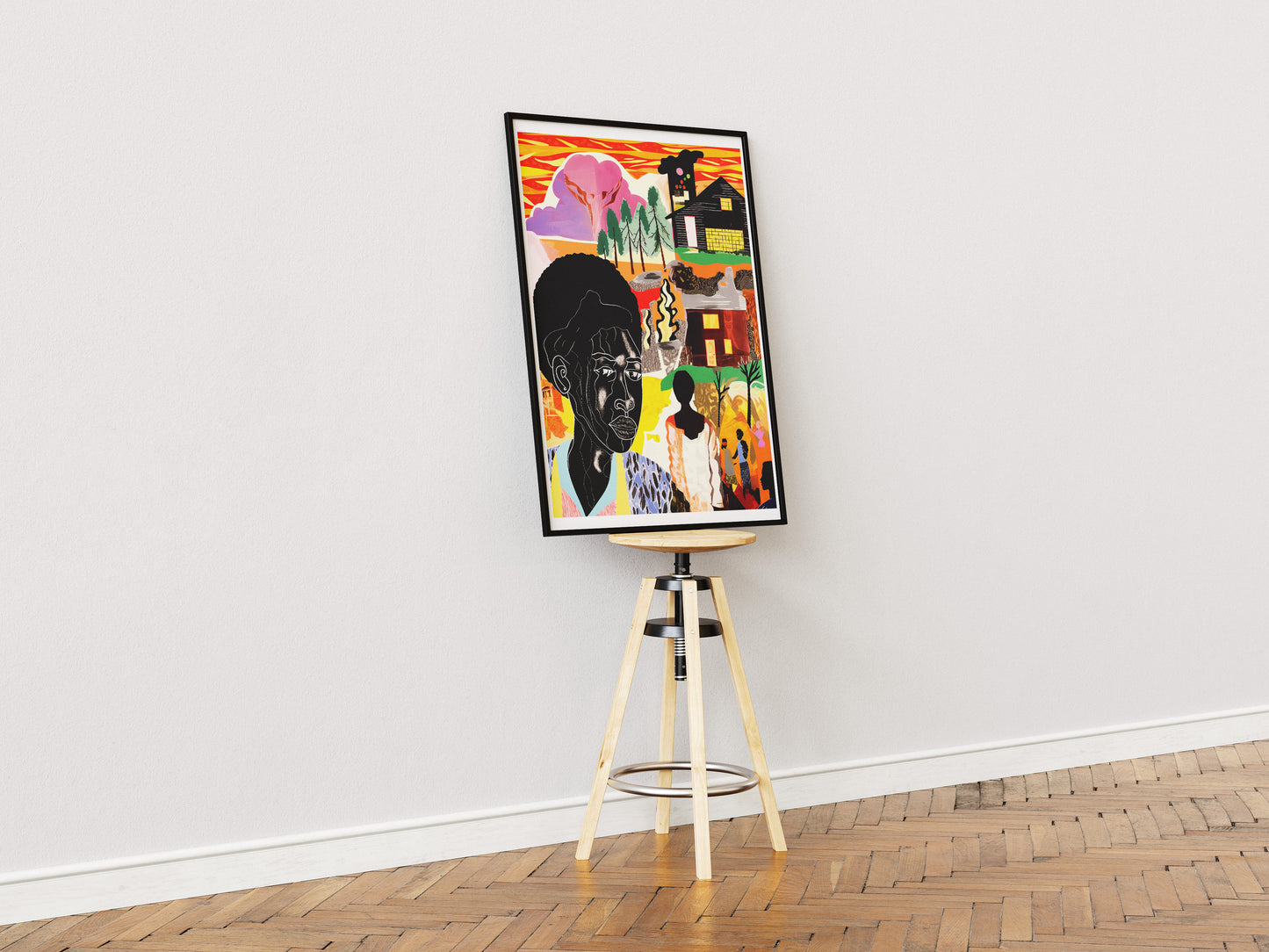 Afrofuturist Storytelling Poster | Bold African American Collage Wall Art