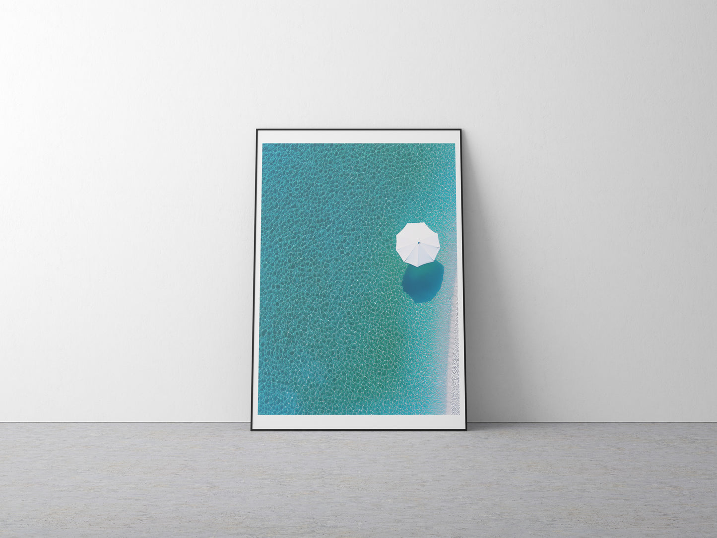 Minimalist Beach Poster | Serene Coastal Wall Art for Relaxing Home Decor
