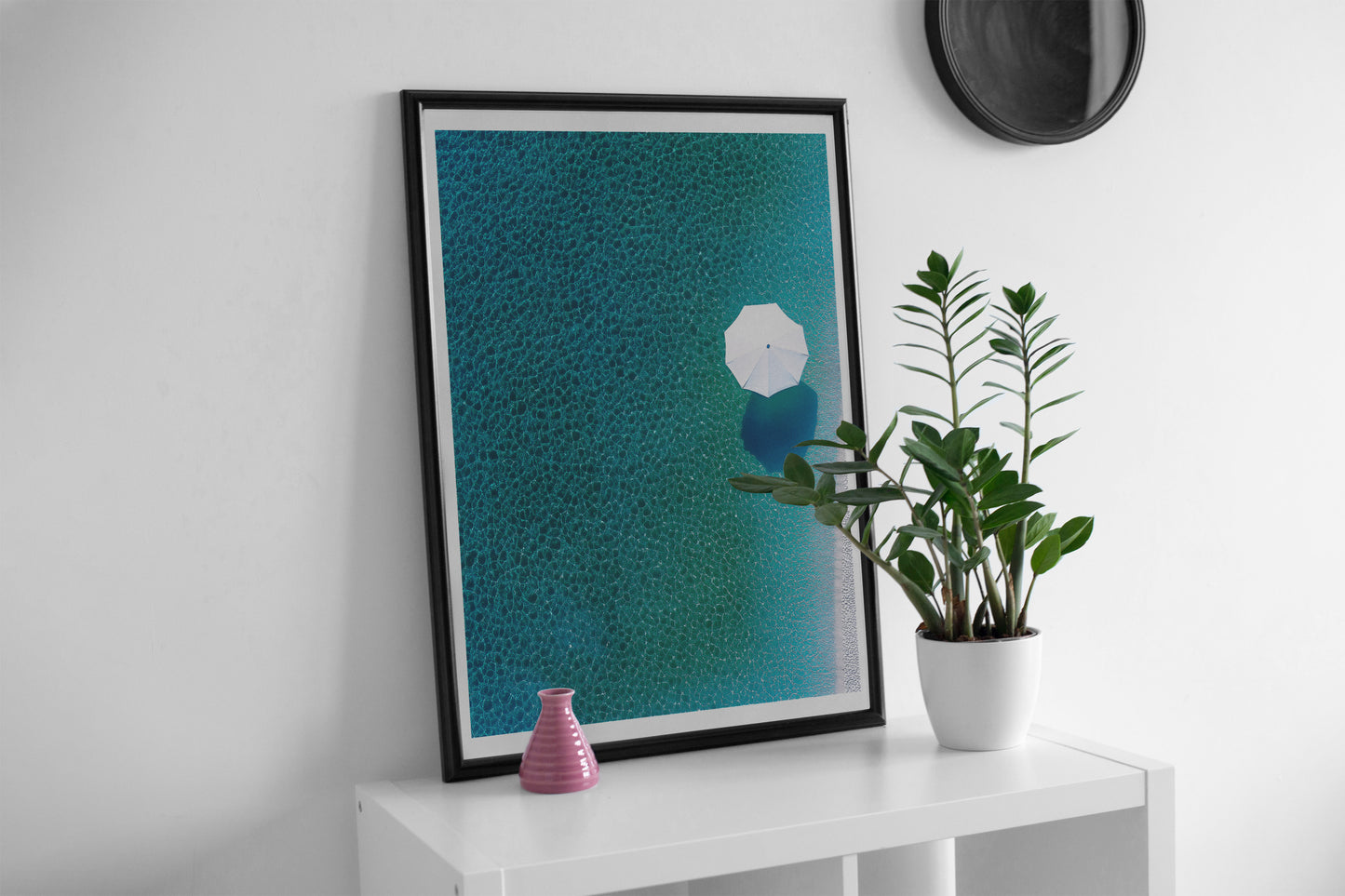 Minimalist Beach Poster | Serene Coastal Wall Art for Relaxing Home Decor
