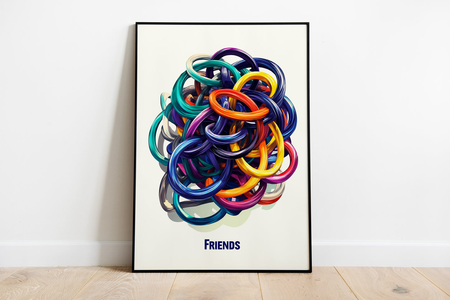 Friends Poster | Colorful Abstract Wall Art for Modern Interiors