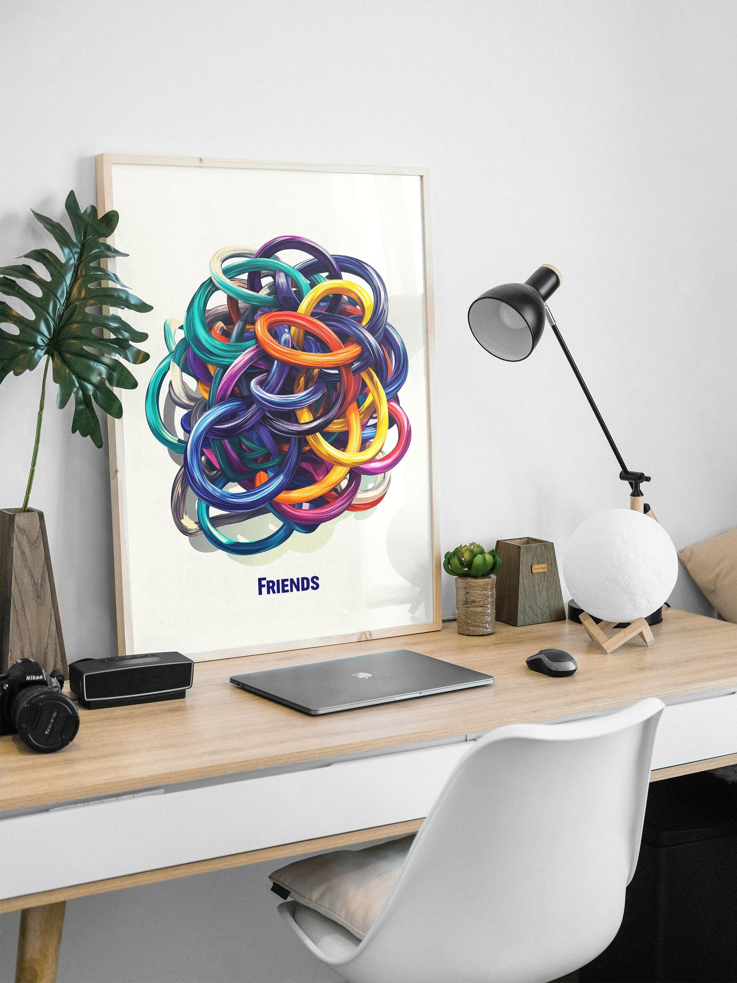 Friends Poster | Colorful Abstract Wall Art for Modern Interiors