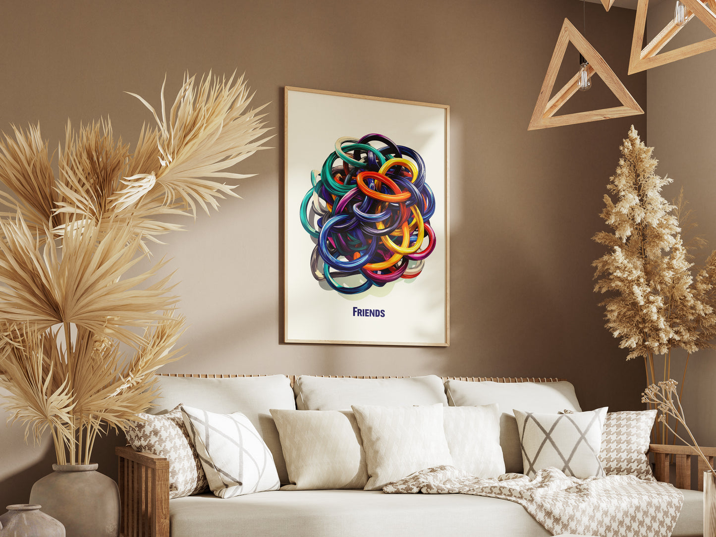 Friends Poster | Colorful Abstract Wall Art for Modern Interiors
