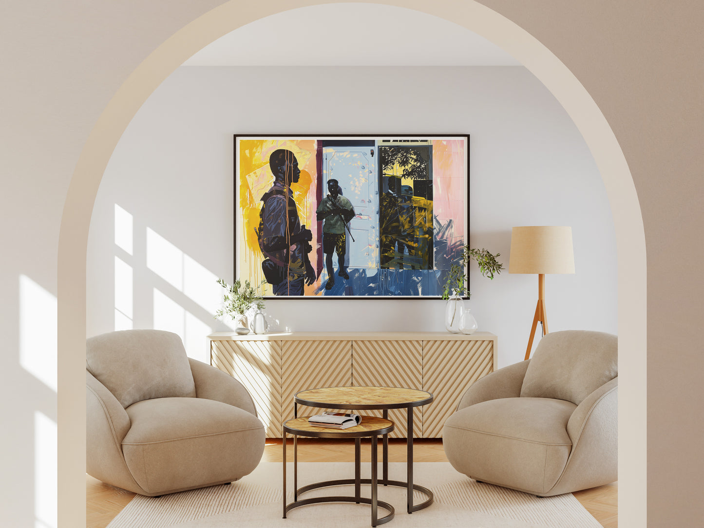 Urban Figurative Black Art Poster | Contemporary Social Realism Wall Print