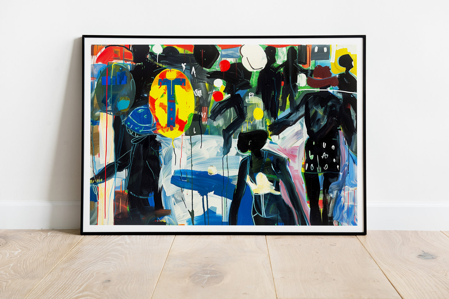 Afrocentric Abstract Figurative Poster | Contemporary Black Identity Wall Art