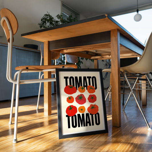 Tomato Art Poster | Kitchen Wall Decor