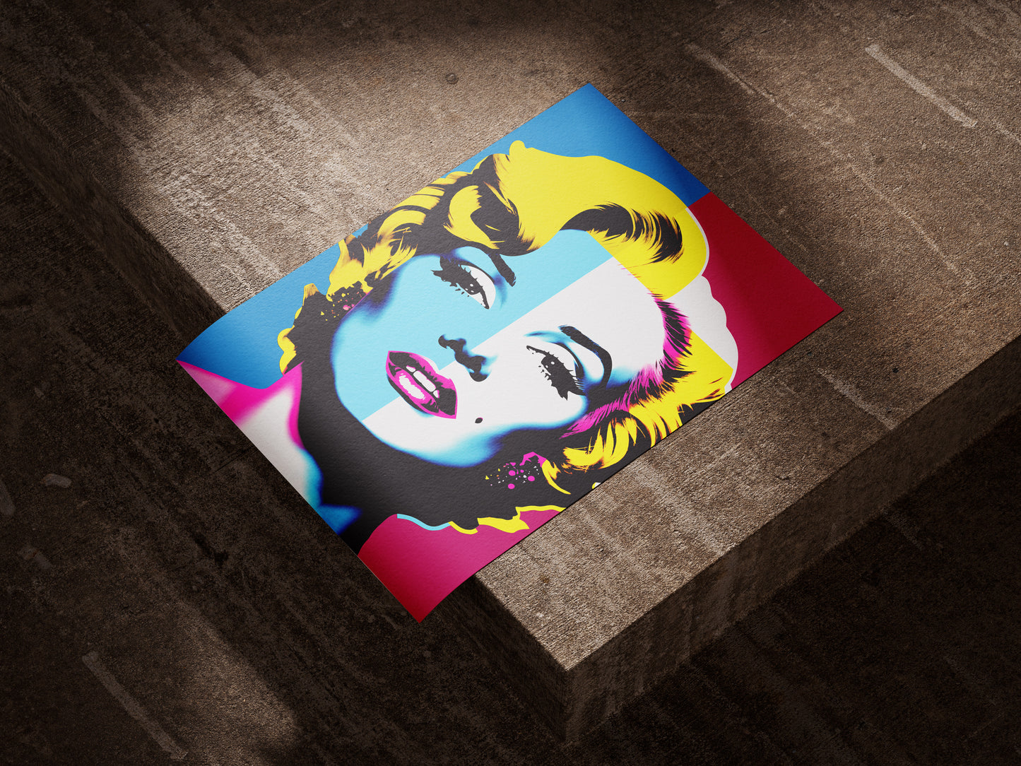 Marilyn Monroe Colorful Pop Art Poster