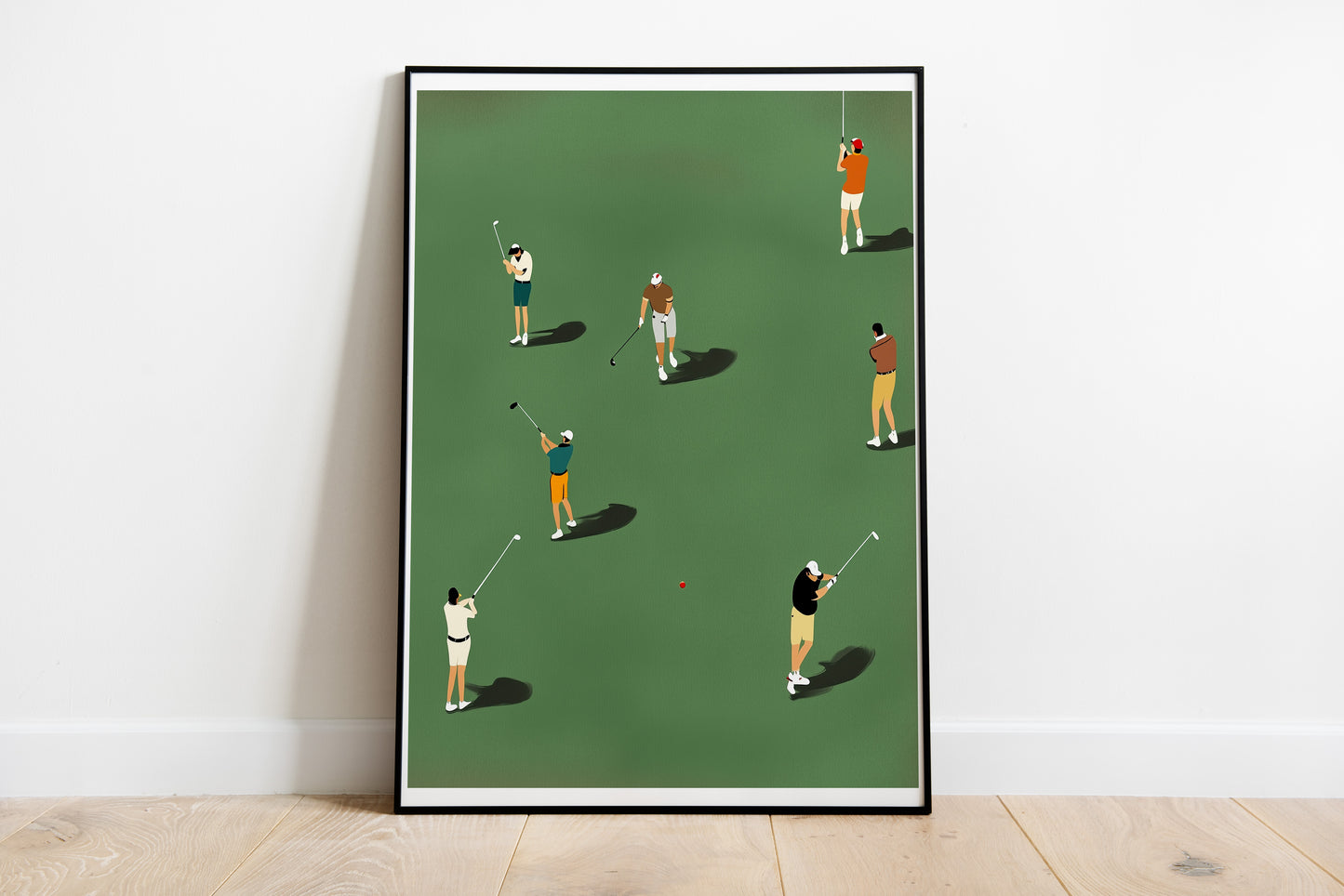 Minimalist Golf Poster | Modern Wall Art for Golf Lovers and Dads