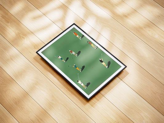 Minimalist Golf Poster | Modern Wall Art for Golf Lovers and Dads