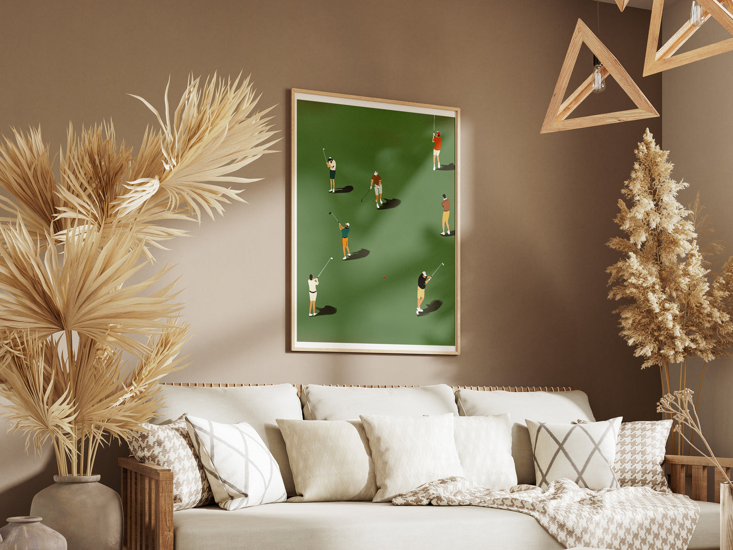 Minimalist Golf Poster | Modern Wall Art for Golf Lovers and Dads