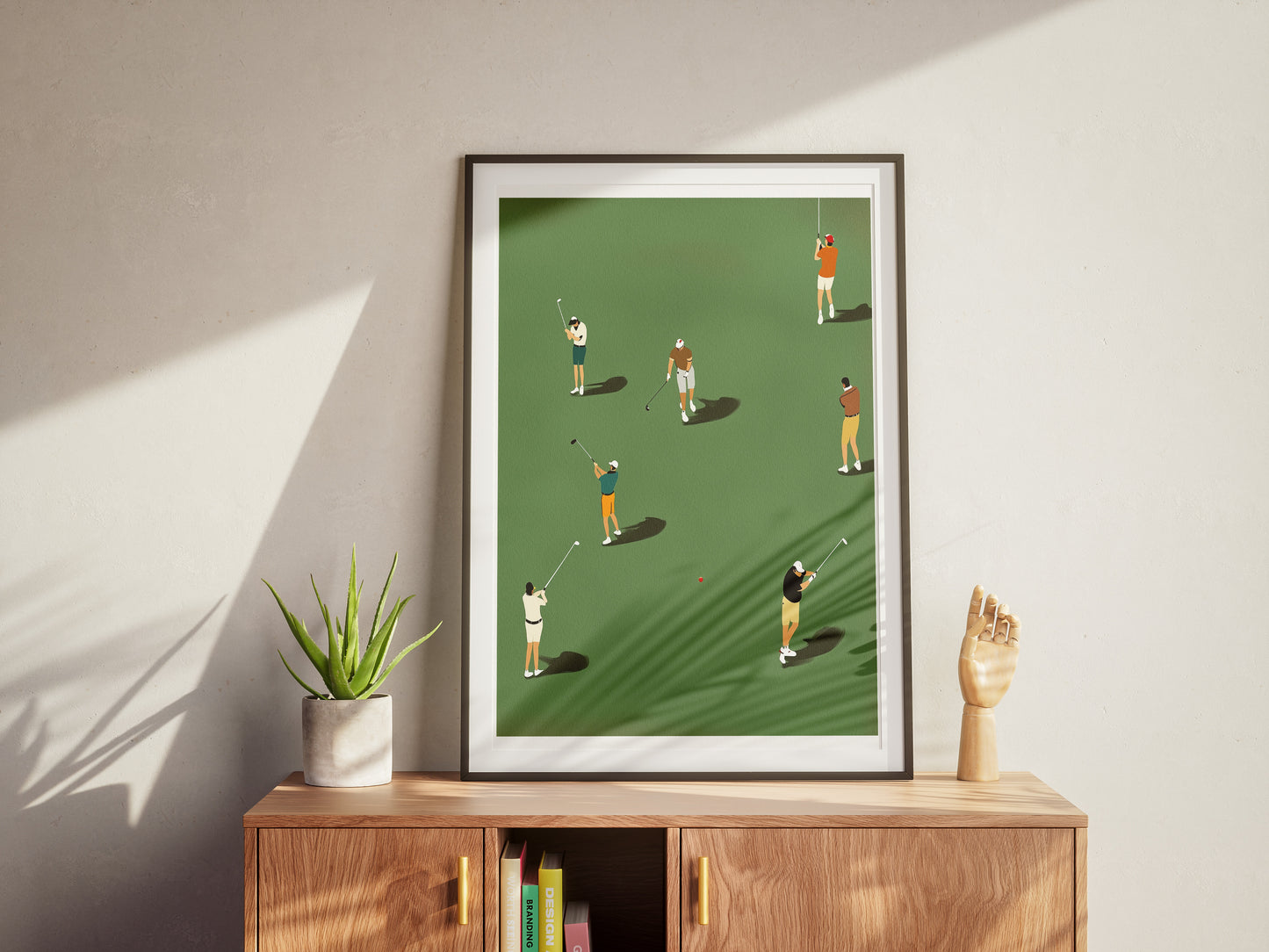 Minimalist Golf Poster | Modern Wall Art for Golf Lovers and Dads