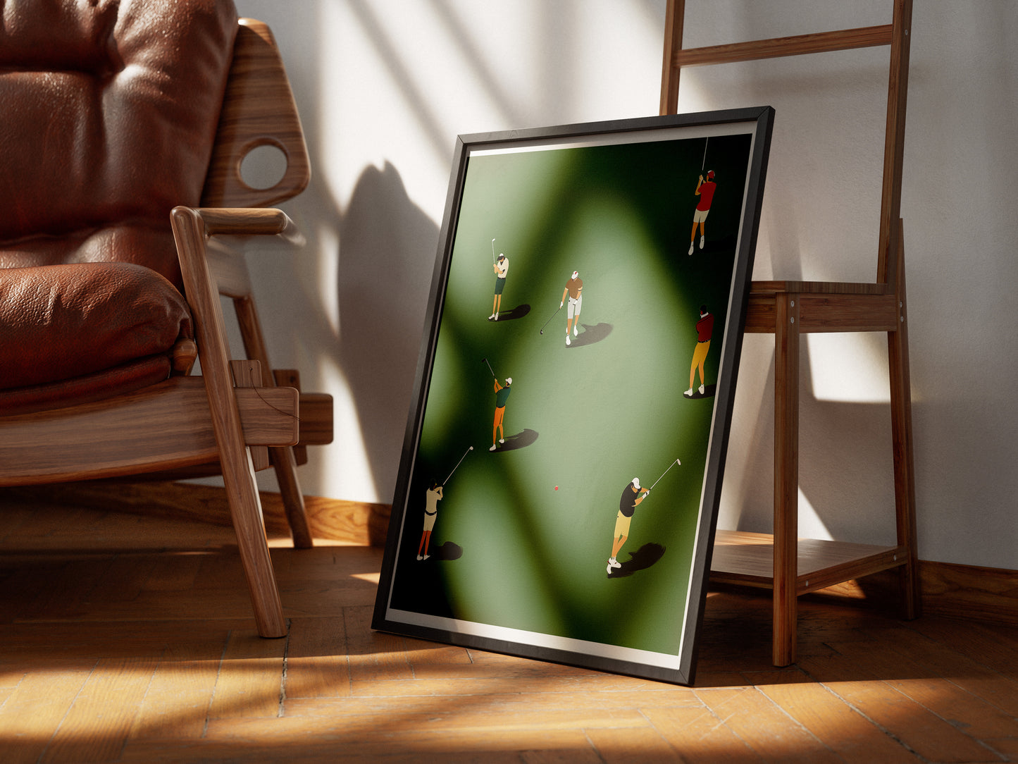 Minimalist Golf Poster | Modern Wall Art for Golf Lovers and Dads