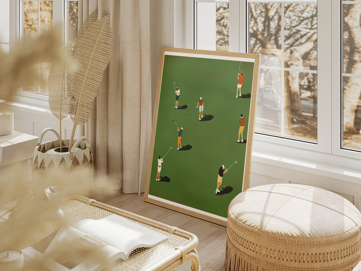 Minimalist Golf Poster | Modern Wall Art for Golf Lovers and Dads