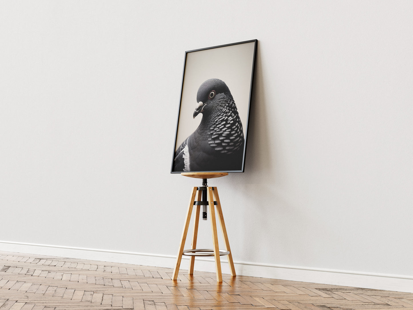 Pigeon Wall Art Poster | Minimalist Bird Photography Print