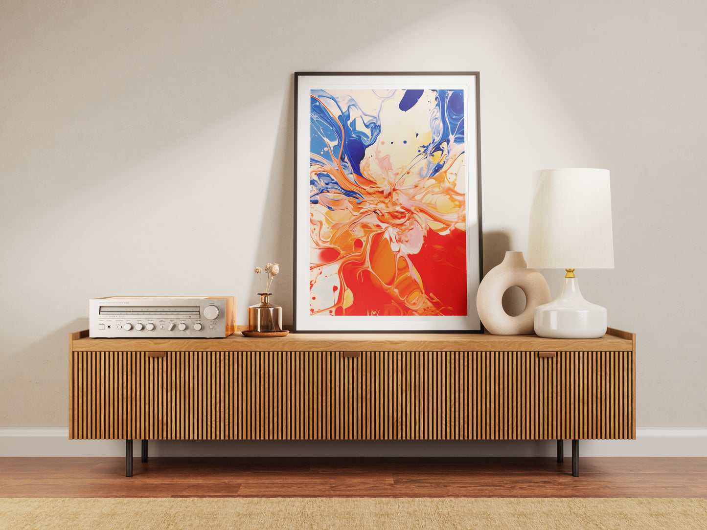 Abstract Fluid Art Poster | Modern Paint Splash Expressionist Wall Art