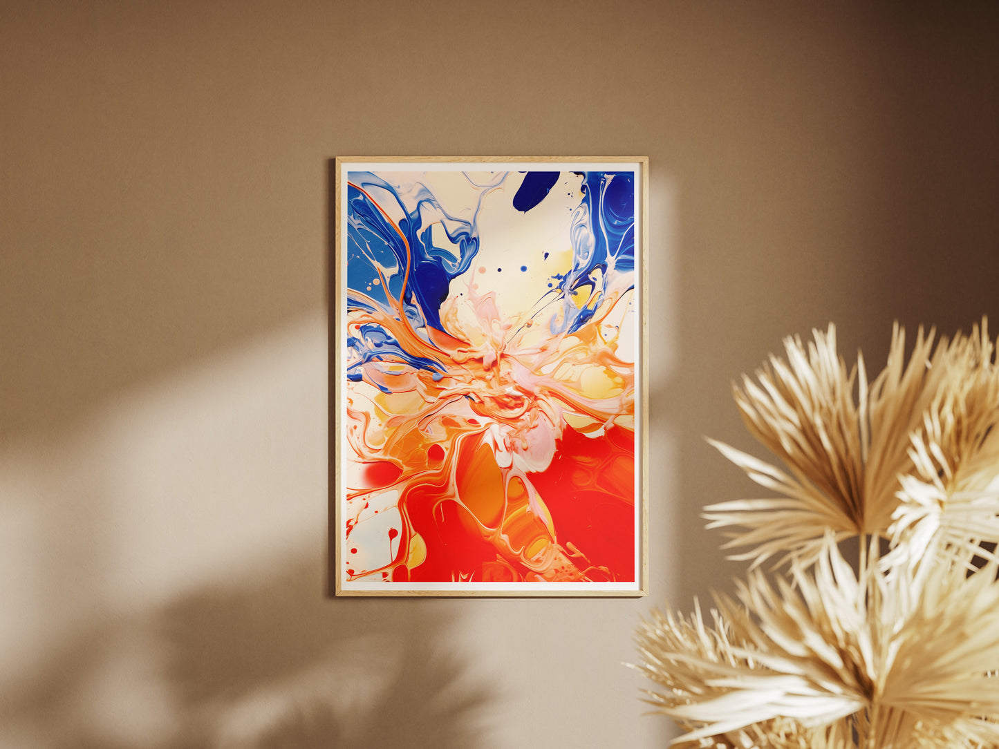 Abstract Fluid Art Poster | Modern Paint Splash Expressionist Wall Art