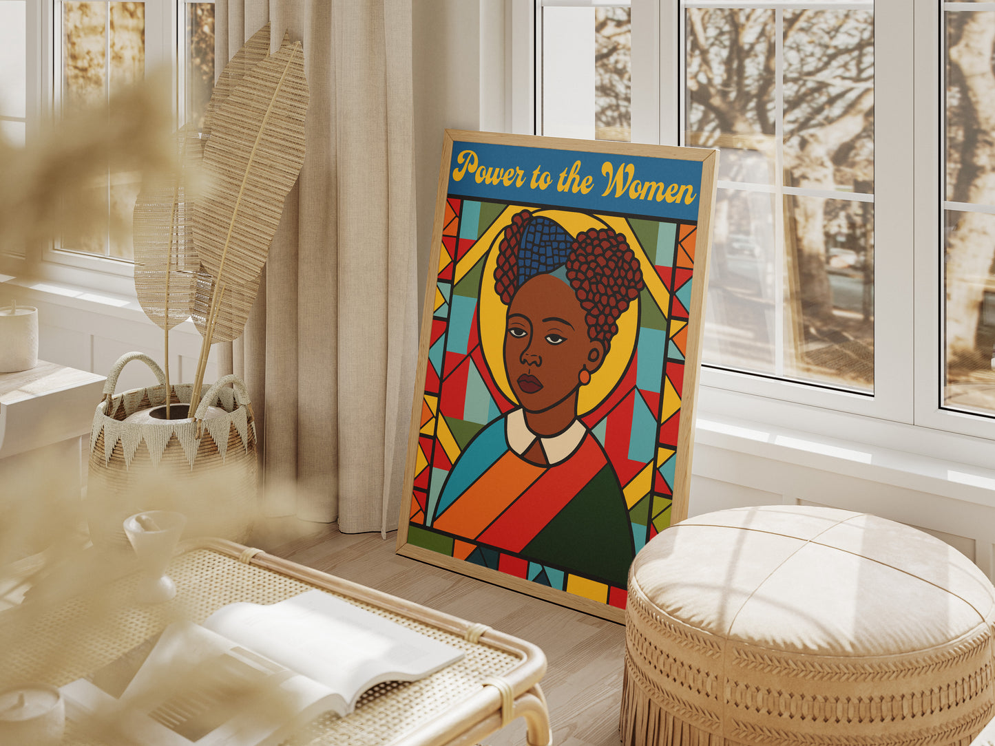 Power to the Women Poster | Feminist African American Art Print