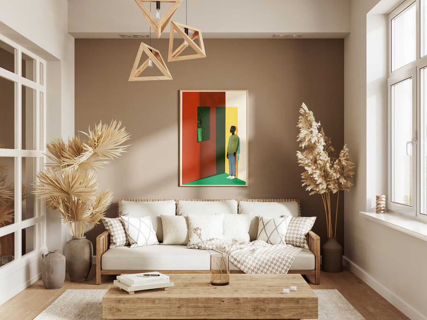 Minimalist Black Figure Poster | African American Illustration Wall Art